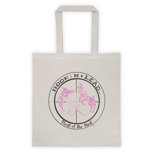 Canvas Tote bag Pink and Black print